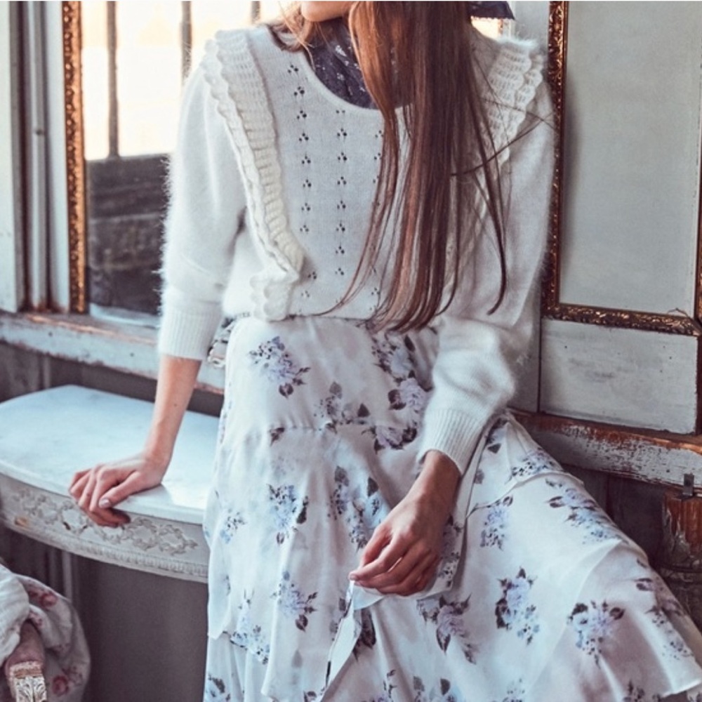 Love Shack Fancy Angora Sweater